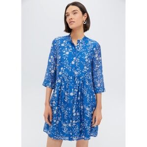 Tuckernuck Limoges Blue Floral Royal Shirt Dress Women’s Size XXL NWT